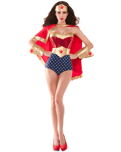 Wholesale Sexy Cosplay Super Women Jumpsuit
