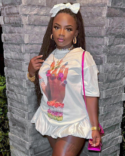 Women Summer Same Loose Simple Versatile Trendy Short Sleeve Shirt S-L