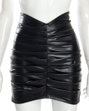PU Women Wholesale Fashion Ladies Skirt XS-XL