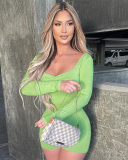 Women New Autumn Winter Brushed Long Sleeves Sports Shorts Jumpsuit S-L