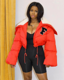 Women New Collection Women Letter Printed Fashion Long Sleeve Coat S-XL