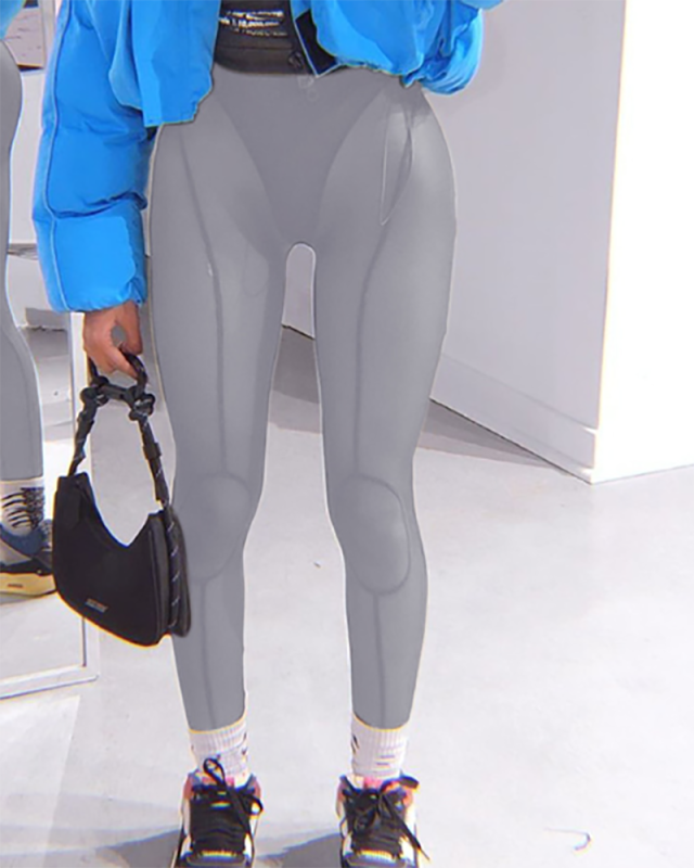 Women Winter New Style Sexy Perspective Mesh High Waist Hip Lifting Slimming Pants S-L