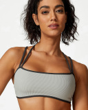 Women New Sports Bra Seamless Hips Lift Flare Pants Two Piece Sets XS-L
