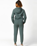 Women Hoodies Pullover Long Sleeve Trousers Two Piece Pants Sets S-2XL