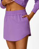 Women Long Sleeve Hoodies Top Sports Skirts Fitness Casual Pants Active Wear S-L