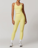 Hot Sale Wholesale Breathable Vest High Waist Pants Sets S-XL