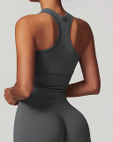 Women Sleeveless I Back Sports Vest S-XL
