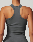 Women Sleeveless I Back Sports Vest S-XL