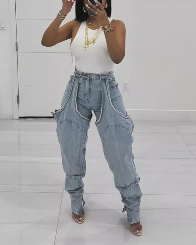 Irregular Women Wholesale Fashion Pants S-2XL