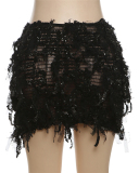 Wholesale Fringe Women Cute Girl Skirt S-XL