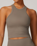 Women Sleeveless I Back Sports Vest S-XL