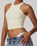 Women Sleeveless I Back Sports Vest S-XL
