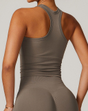 Women Sleeveless I Back Sports Vest S-XL