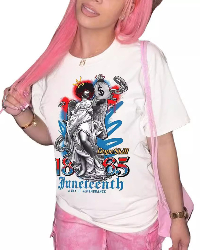 Loose Short Sleeved Wholesale T-Shirt Top XS-XL