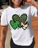 Love Heart Casual Printed T-Shirt XS-XL