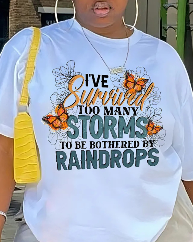 Fashion Women's Summer Round Neck T-Shirt XS-XL