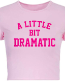 Woman New Street Printed Short T-Shirt Top XS-XL
