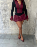 Wholesale Autumn Fashion Two Piece Skirt Set S-XL
