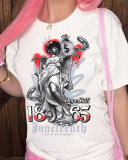 Printed Women Summer Short Sleeved T-Shirt Top XS-XL