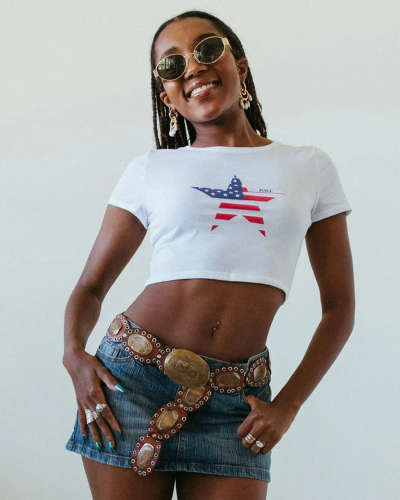 Wholesale New Street Printed Short T-Shirt Top XS-XL