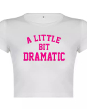 Woman New Street Printed Short T-Shirt Top XS-XL