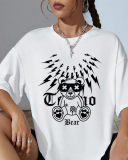 Leisure Women Loose Short Sleeved T-Shirt Top XS-XL