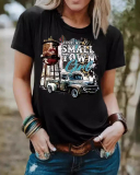 Woman Wholesale New Summer Printed Letter Versatile Loose Short Sleeved T-Shirt Top XS-XL