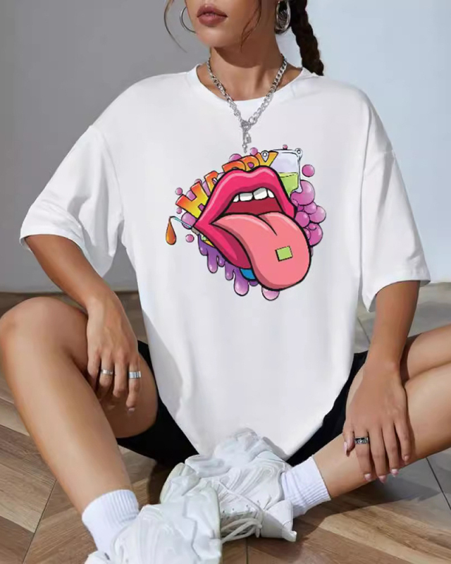 Summer New Short Sleeved T-Shirt Top XS-XL