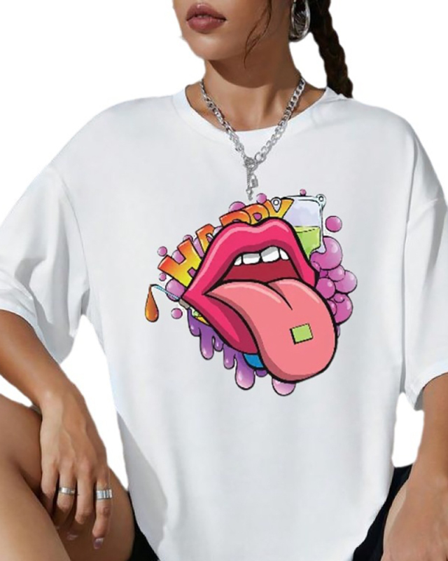 Summer New Short Sleeved T-Shirt Top XS-XL