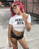 Women Really Her New Street Printed Short T-Shirt Top XS-XL