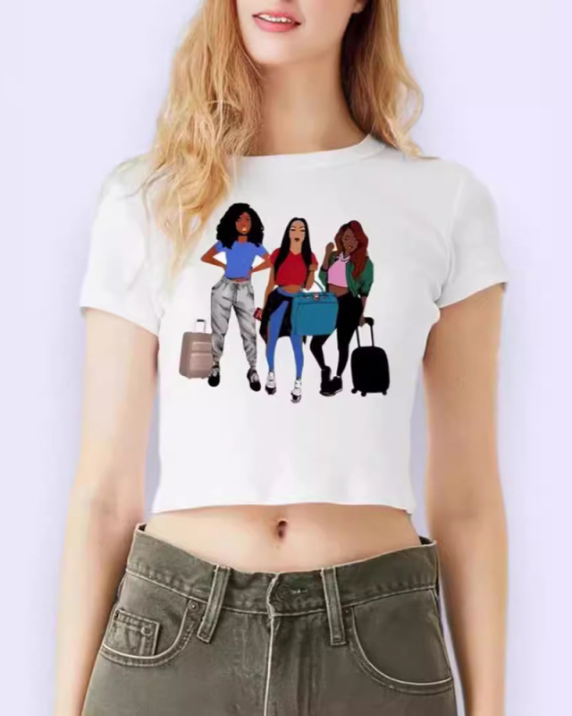 Short Style Women Summer T-Shirt XS-XL