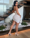 Women's Chest Wrapped Multi Strap Dress S-XL