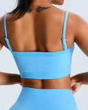 Seamless New Yoga Top Slim Tube Top Sexy Sports Yoga Vest Pink Yellow Blue Red Black S-XL