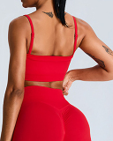 Seamless New Yoga Top Slim Tube Top Sexy Sports Yoga Vest Pink Yellow Blue Red Black S-XL