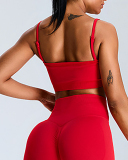 Seamless New Yoga Top Slim Tube Top Sexy Sports Yoga Vest Pink Yellow Blue Red Black S-XL