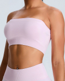 Seamless New Yoga Top Slim Tube Top Sexy Sports Yoga Vest Pink Yellow Blue Red Black S-XL