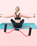 8-Character Pulling Tool Open Back Exercise Beautiful Back Tool Yoga Fitness Elastic Band Pulling Rope Residence Home equipment