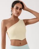 Women Slash Neck Backless Fashion Active Wear Vest S-L
