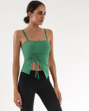 Wholesale Price Autumn New Sling Sleeveless Running Drawstring Sports Fitness Vest S-L