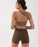 OEM Add Logo Women Irregular Running Sports Bra S-L