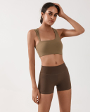 OEM Add Logo Women Irregular Running Sports Bra S-L