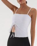 Wholesale Price Autumn New Sling Sleeveless Running Drawstring Sports Fitness Vest S-L