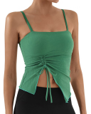Wholesale Price Autumn New Sling Sleeveless Running Drawstring Sports Fitness Vest S-L