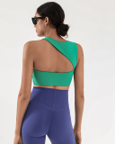 OEM Add Logo Women Irregular Running Sports Bra S-L