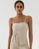 Wholesale Price Autumn New Sling Sleeveless Running Drawstring Sports Fitness Vest S-L