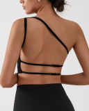 Women Slash Neck Backless Fashion Active Wear Vest S-L