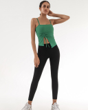 Wholesale Price Autumn New Sling Sleeveless Running Drawstring Sports Fitness Vest S-L