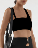OEM Add Logo Women Irregular Running Sports Bra S-L