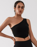 Women Slash Neck Backless Fashion Active Wear Vest S-L