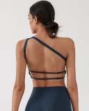 Women Slash Neck Backless Fashion Active Wear Vest S-L